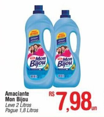 Fort Atacadista Amaciante Mon Bijou Leve 2L pague 1.8L oferta