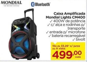 Carrefour Caixa Amplificada Mondial Lights CM400 oferta