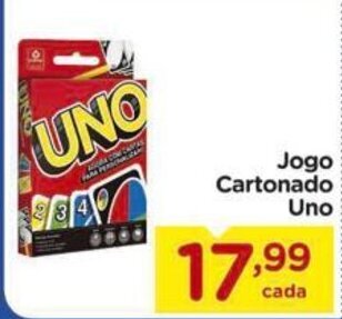 Jogo Cartonado Uno