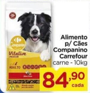 Carrefour Alimento p/ Caes Companino Carrefour 10kg oferta