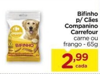 Carrefour Bifinho p/ Caes Companino Carrefour 65g oferta