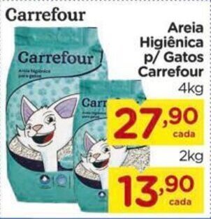 Carrefour Areia higienica p/ Gatos Carrefour 4kg oferta