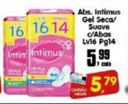Higa's Supermercado Abs. Intimus Gel Seca/ Suave c/ Abas Lv16 pg14 oferta