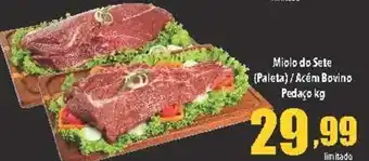 Superbom Bauru Miolo do Sete (paleta)/ Acem Bovino pedaco 1kg oferta