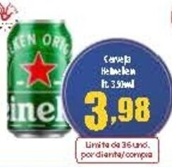 Superbom Bauru Cerveja Heineken LT 350ml oferta