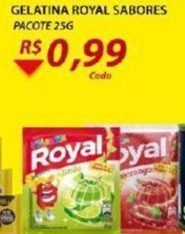 Assaí Atacadista Gelatina Royal sabores 25g oferta