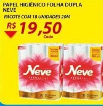 Papel Higiénico Folha Dupla Neve