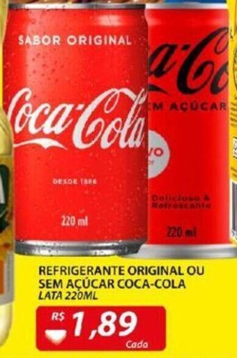 Assaí Atacadista Refrigerante Original ou sem Acucar Coca-Cola 220ml oferta