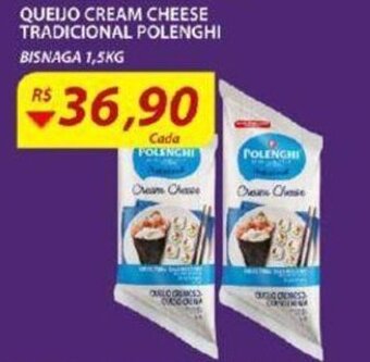 Assaí Atacadista Queijo Cream Cheese Tradicional Polenghi 1.5kg oferta