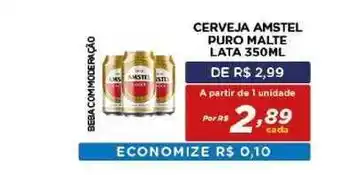 Bahamas Mix Cerveja Amstel Puro Malte Lata 350ml oferta