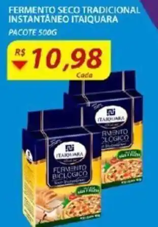 Assaí Atacadista Fermento seco Tradicional Instantaneo Itaiquara 500g oferta