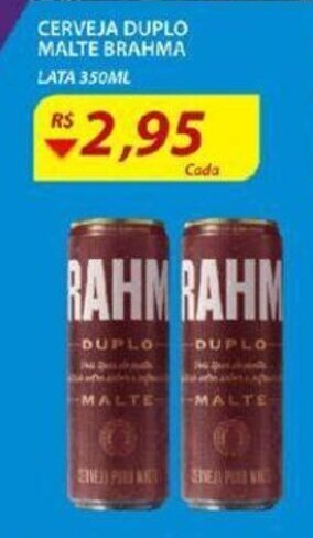 Assaí Atacadista Cerveja Duplo Malte Brahma 350ml oferta
