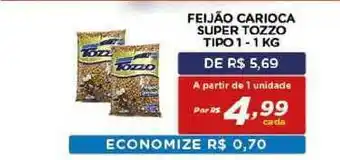 Bahamas Mix Feijão Carioca Super Tozzo Tipo 1 1kg oferta