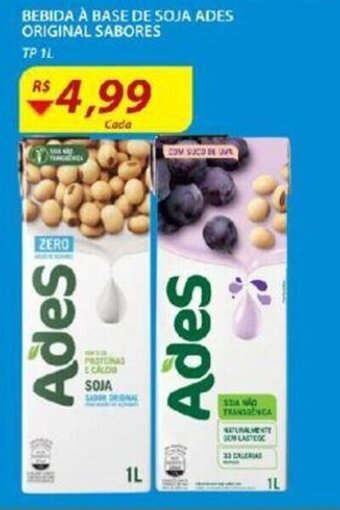 Assaí Atacadista Bebida a Base de Soja Ades original sabores 1L oferta