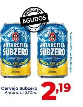 Barracão Supermercado Cerveja Subzero Antarc. Lt 350ml oferta