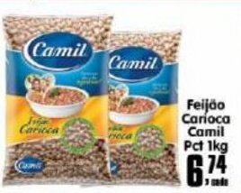 Higa's Supermercado Feijao Carioca Camil pct 1kg oferta