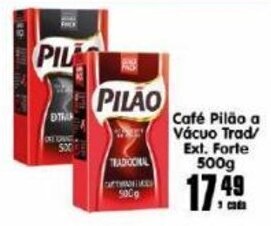 Higa's Supermercado Cafe Pilao a vacuo Trad/ Ext. Forte 500g oferta