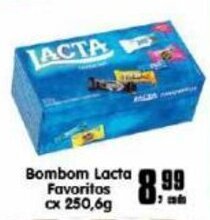 Higa's Supermercado Bombom Lacta Favoritos cx 250.6g oferta