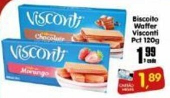 Higa's Supermercado Biscoito Waffer Visconti Pct 120g oferta