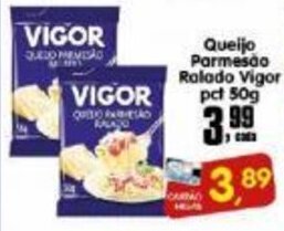 Higa's Supermercado Queijo Parmesao Ralado Vigor pct 50g oferta