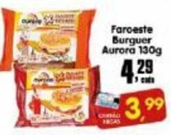 Higa's Supermercado Faroeste Burguer Aurora 130g oferta