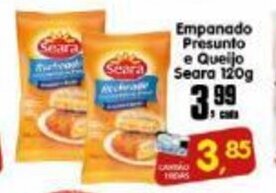 Higa's Supermercado Empanado Presunto e Queijo Seara 120g oferta