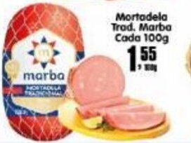 Higa's Supermercado Mortadela Trad. Marba Cada 100g oferta