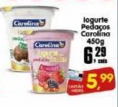 Higa's Supermercado Iogurte Pedacos Carolina 450g oferta