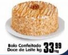 Higa's Supermercado Bolo Confeitado Doce De Leite 1kg oferta