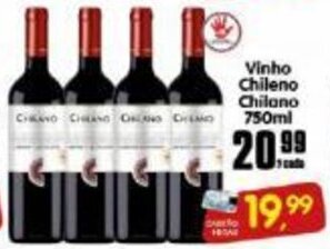 Higa's Supermercado Vinho Chileno Chilano 750ml oferta