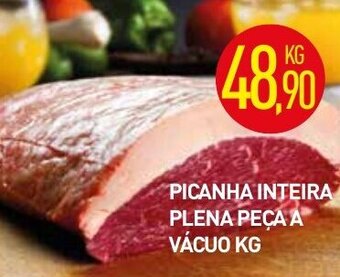 Calvo Atacadista Picanha Inteira Plena paca a vacuo 1kg oferta