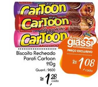 Giassi Supermercados Biscoito Recheado Parati Cartoon 110g oferta