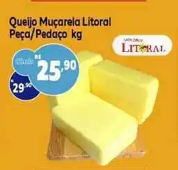 GoodBom Queijo Muçarela Litoral Peça Pedaço 1kg oferta