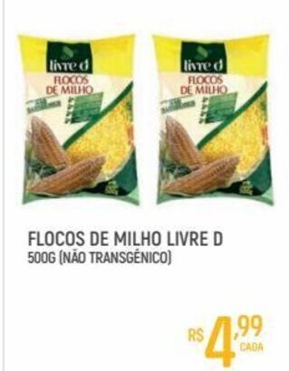 Supermercado Guará Flocos de Milho Livre D 500g oferta