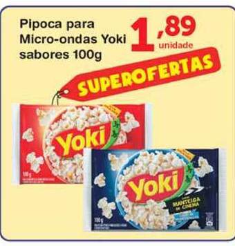 Roldão Pipoca Para Micro-ondas Yoki Sabores 100g oferta