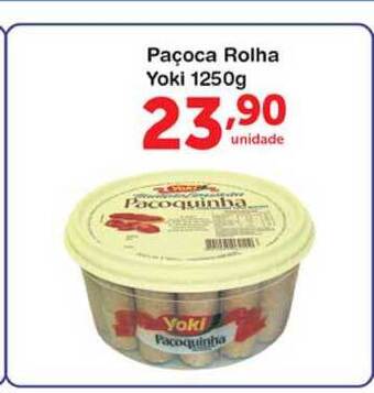 Roldão Paçoca Rolha Yoki 1250g oferta