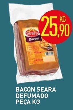 Calvo Atacadista Bacon Seara Defumado peca 1kg oferta