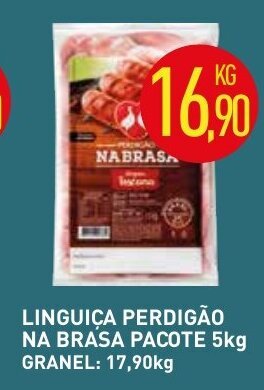 Calvo Atacadista Linguica Perdigao Na Brasa pacote 5kg oferta