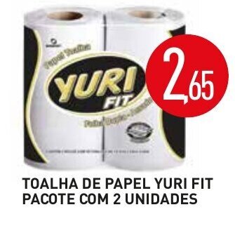 Calvo Atacadista Toalha de Papel Yuri Fit pacote com 2 unidades oferta