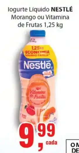 Supermercados Mundial Iogurte Liquido Nestle Morango ou Vitamina de Frutas 1.25kg oferta