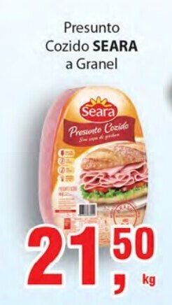 Supermercados Mundial Presunto Cozido Seara 1kg oferta