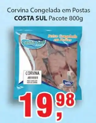 Supermercados Mundial Corvina Congelada em Postas Costa Sul 800g oferta