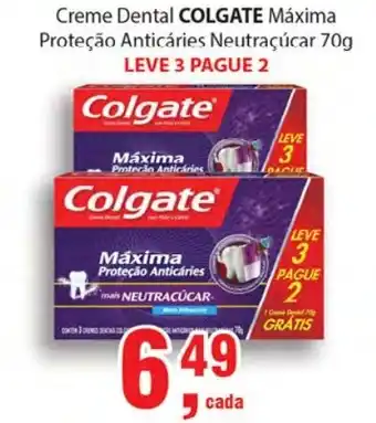 Supermercados Mundial Creme dental Colgate maxima Protecao Anticaries 70g oferta