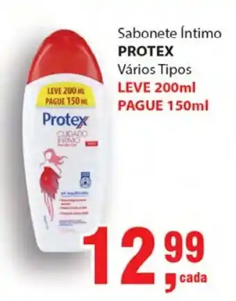 Supermercados Mundial Sabonete Intimo Protex leve 200ml pague 150ml oferta