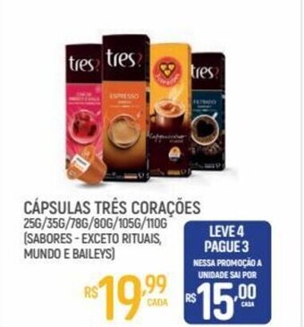 Supermercado Guará Capsulas Tres Coracoes oferta