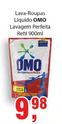 Supermercados Mundial Lava Roupas Liquido Omo 900ml oferta