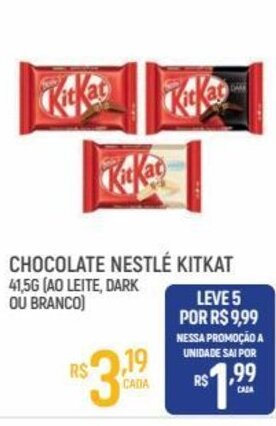 Supermercado Guará Chocolate Nestle KitKat 41.5g oferta