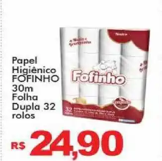 Papel Higiênico Fofilnho Folha Dupla 30 Rolos