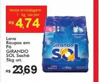 Supermercados Koch Lava Roupas Em Pó Girando Sol 5kg oferta