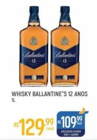 Whisky Ballantine's 12 anos 1L